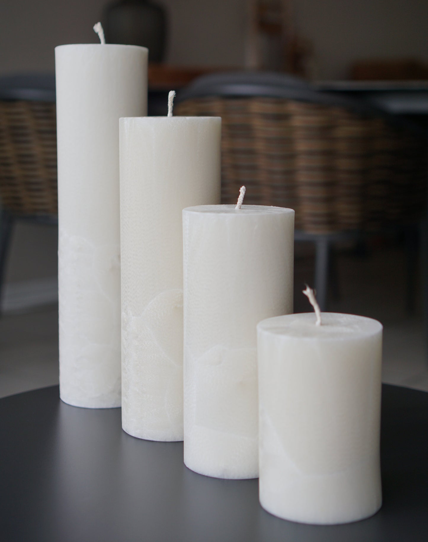 Pillar candle - white