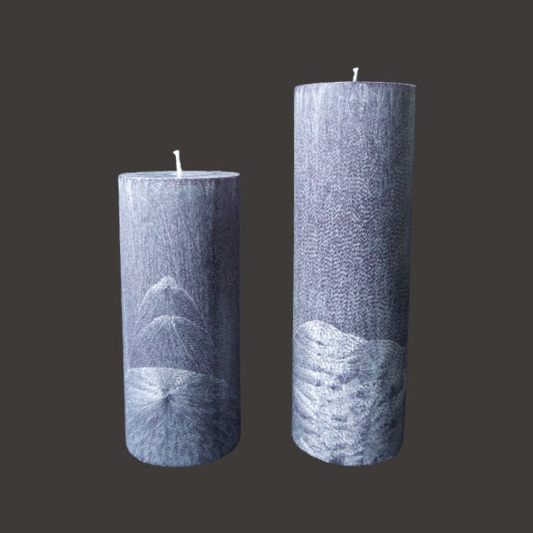 Pillar candle - anthracite