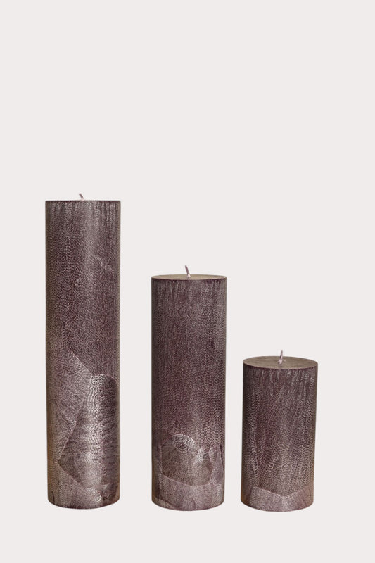 Pillar candle - anthracite